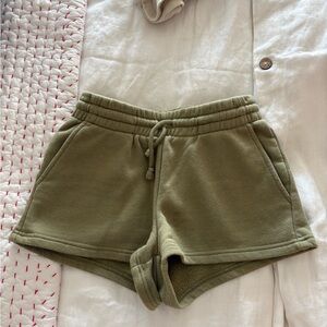 TNA Green Shorts with Drawstring Waistband